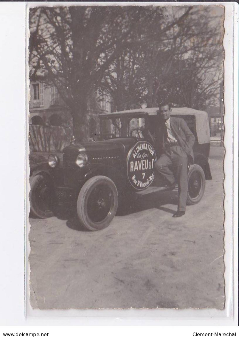 NICE : Carte Photo De L'automobile Publicitaire Du Magasin D'alimentation En Gros RAVEU - Très Bon état - Sonstige & Ohne Zuordnung