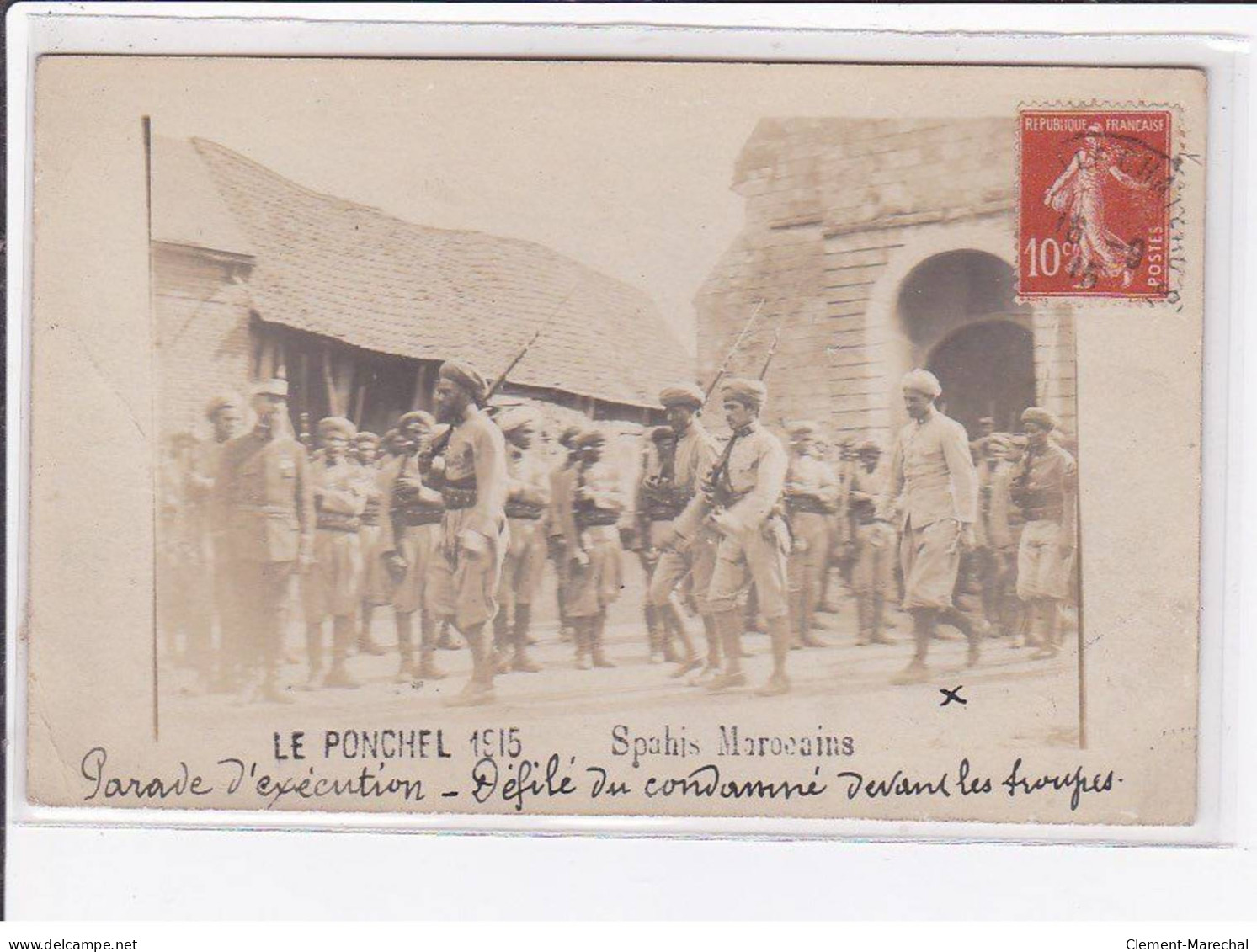 LE PONCHEL : Lot De 3 Cartes Photo De Militaires (spahis Marocains) En 1915 - Bon état Général - Sonstige & Ohne Zuordnung