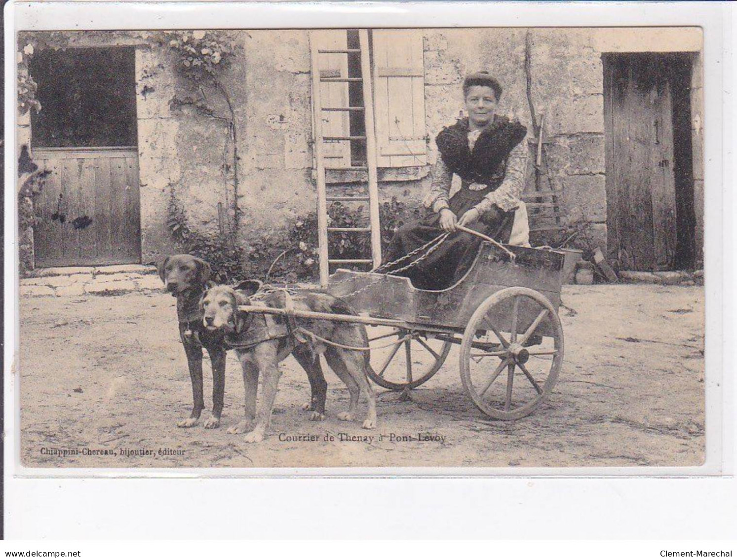 PONT LEVOY - Courrier De Thenay (voiture à Chien - Attelage) - état - Otros & Sin Clasificación