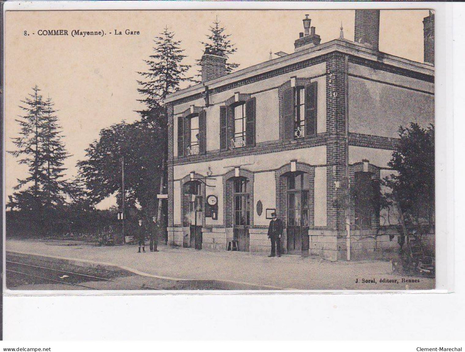 COMMER - La Gare - Très Bon état - Andere & Zonder Classificatie