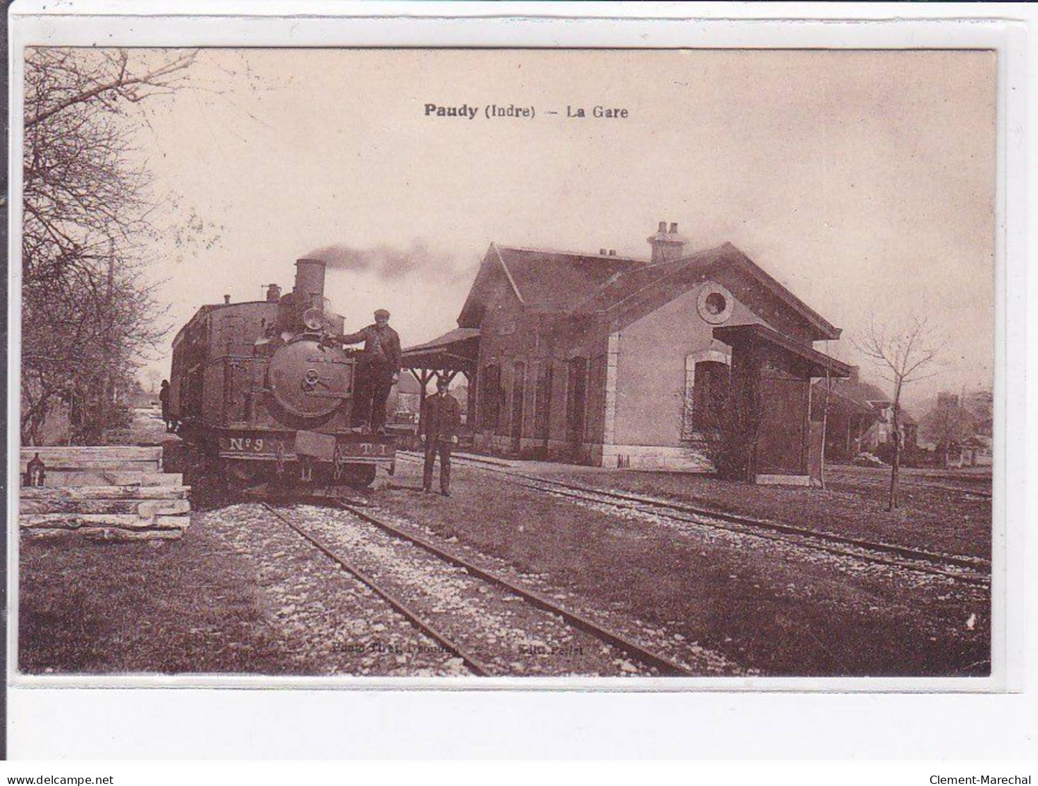 PAUDY - La Gare - Très Bon état - Andere & Zonder Classificatie