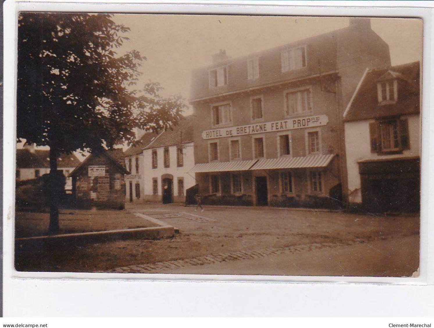 PLOUGASNOU - Carte - Photo - Hôtel De Bretagne - Feat Propriétaire - Très Bon état - Plougasnou