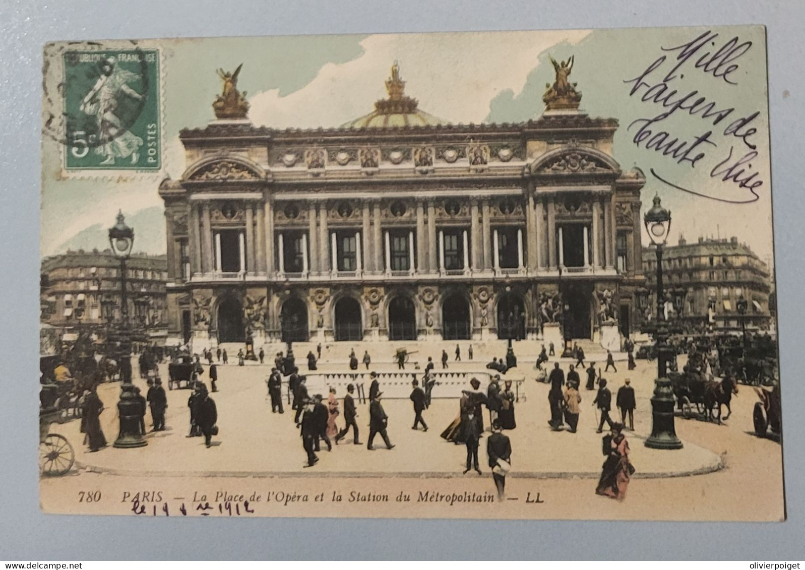 DPT 75  - Paris - Place De L'Opéra Et La Station Du Métropolitain - Non Classés