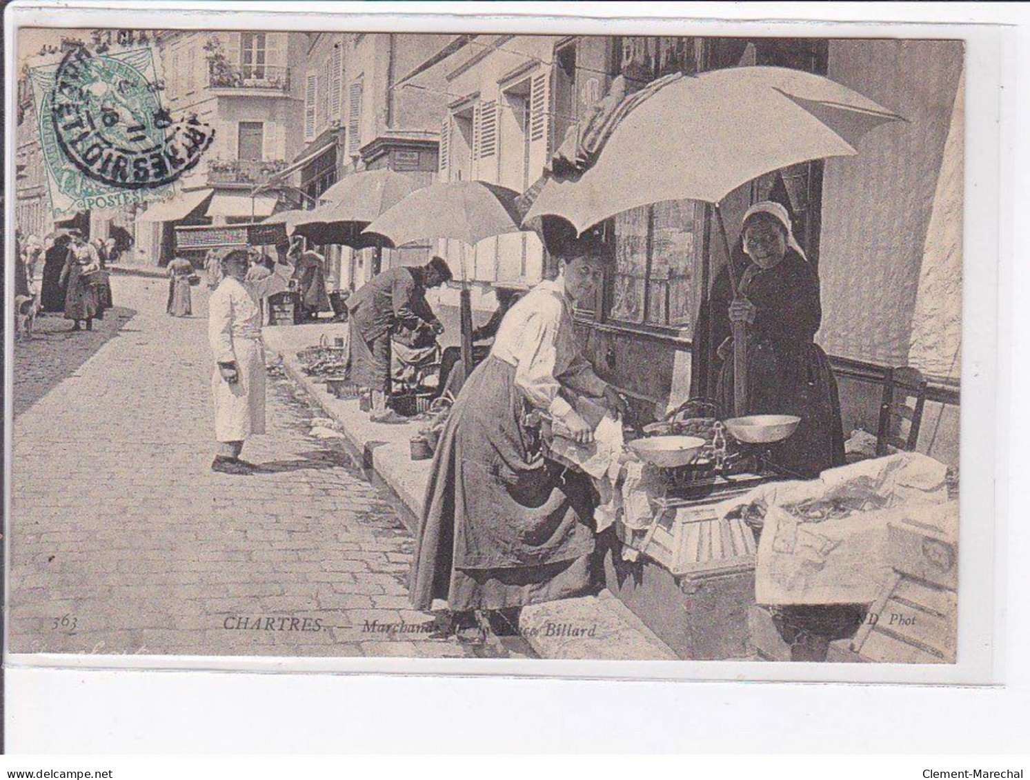 CHARTRES - Marchands Sur La Place Billard - Très Bon état - Chartres