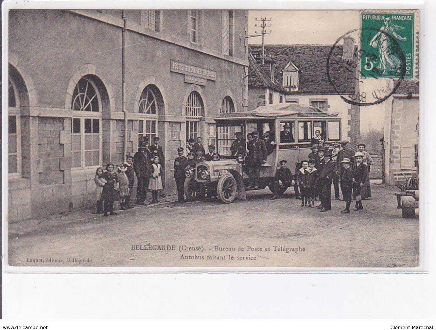 BELLEGARDE - Bureau De Poste Et Télégraphe - Autobus Faisant Le Service - Très Bon état - Bellegarde