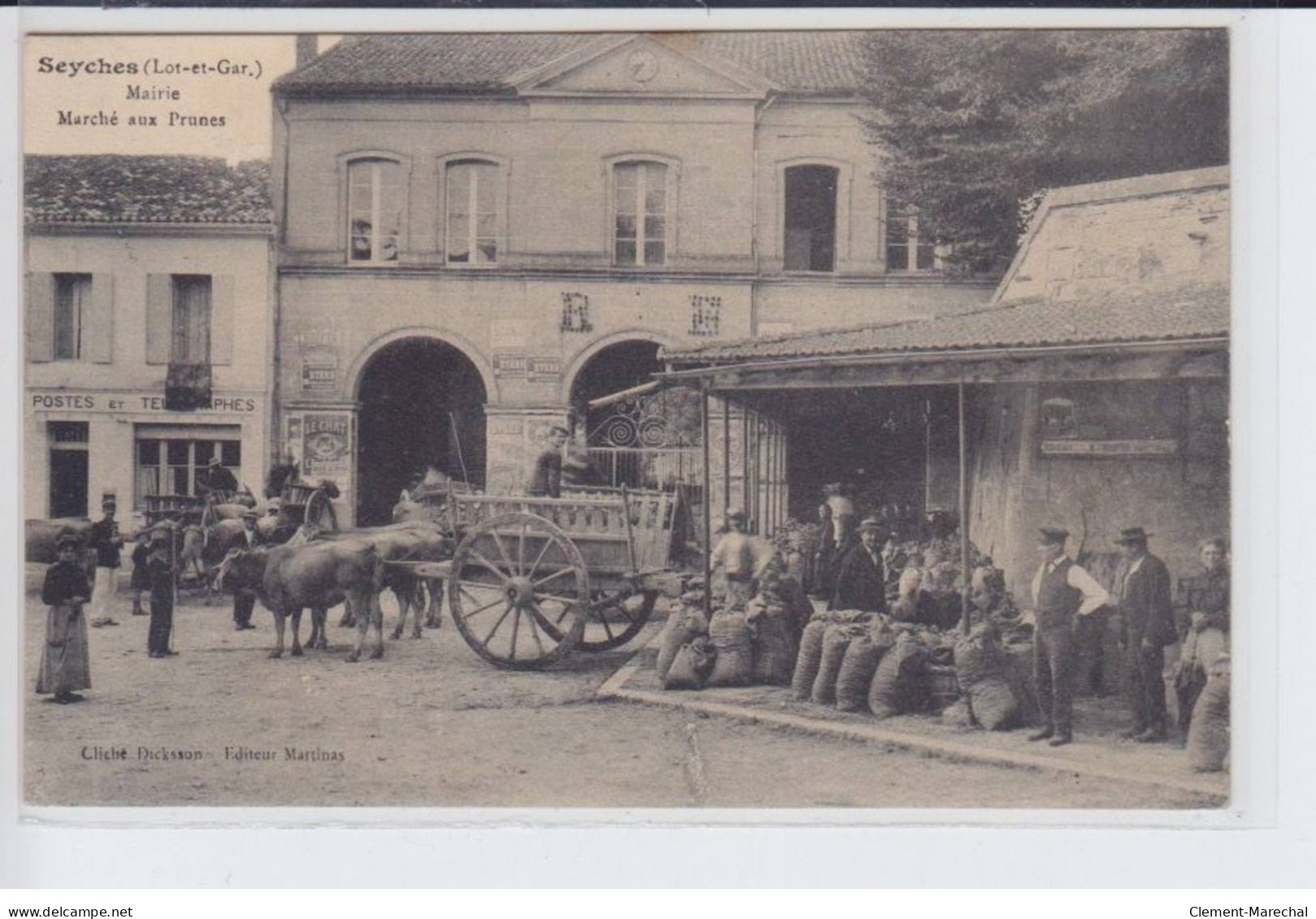 SEYCHES: Mairie, Marché Aux Prunes - état - Autres & Non Classés