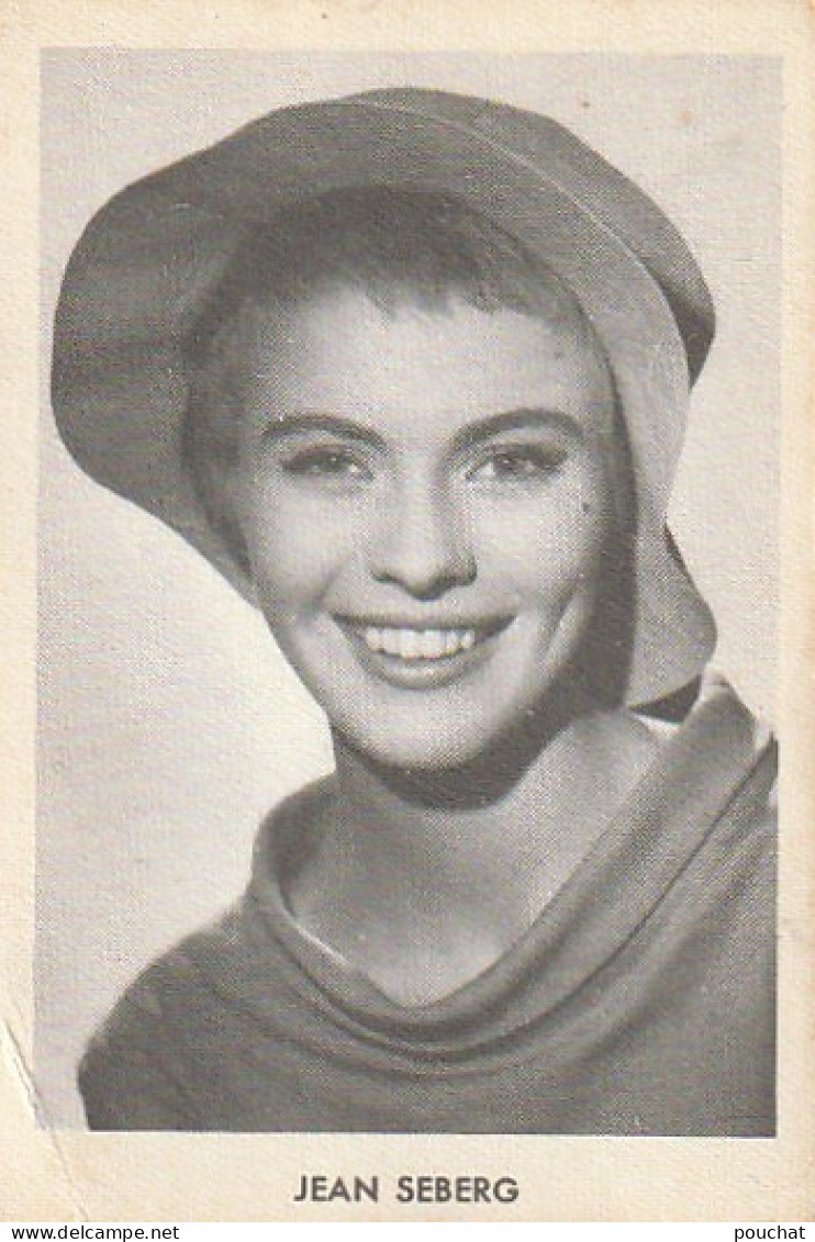 HO Nw (1) JEAN SEBERG , ARTISTE - IMAGE PUBLICITAIRE CHOCOLAT CANTALOUP CATALA , PERPIGNAN - 2 SCANS - Colecciones