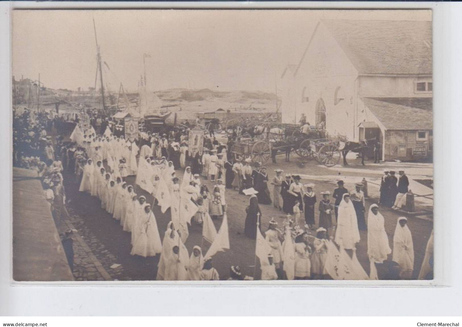 LE CROISIC: Procession 1907, Attelages - Très Bon état - Le Croisic