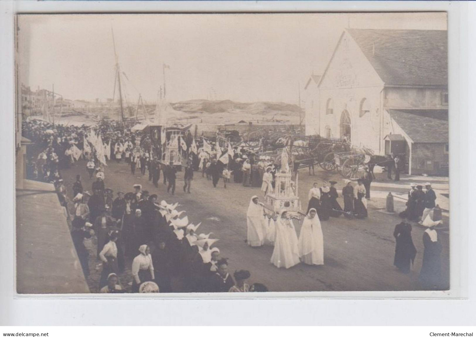 LE CROISIC: Procession 1907, Attelages - Très Bon état - Le Croisic