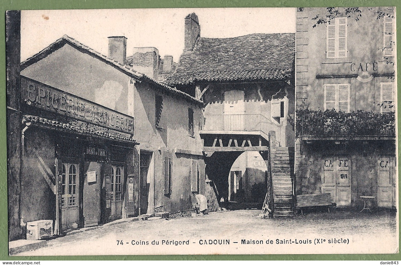 CPA  - DORDOGNE - CADOUIN - MAISON DE SAINT LOUIS - Petite Animation - Autres & Non Classés