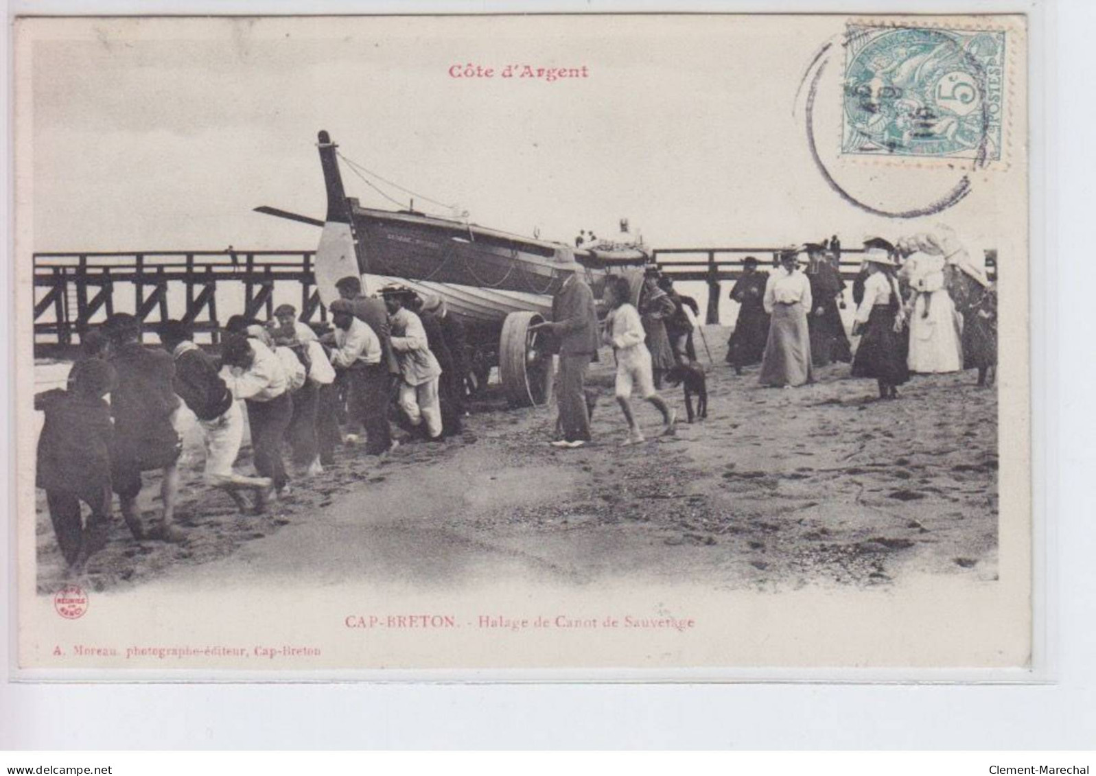 CAPBRETON: Halage De Canot De Sauvetage - Très Bon état - Capbreton