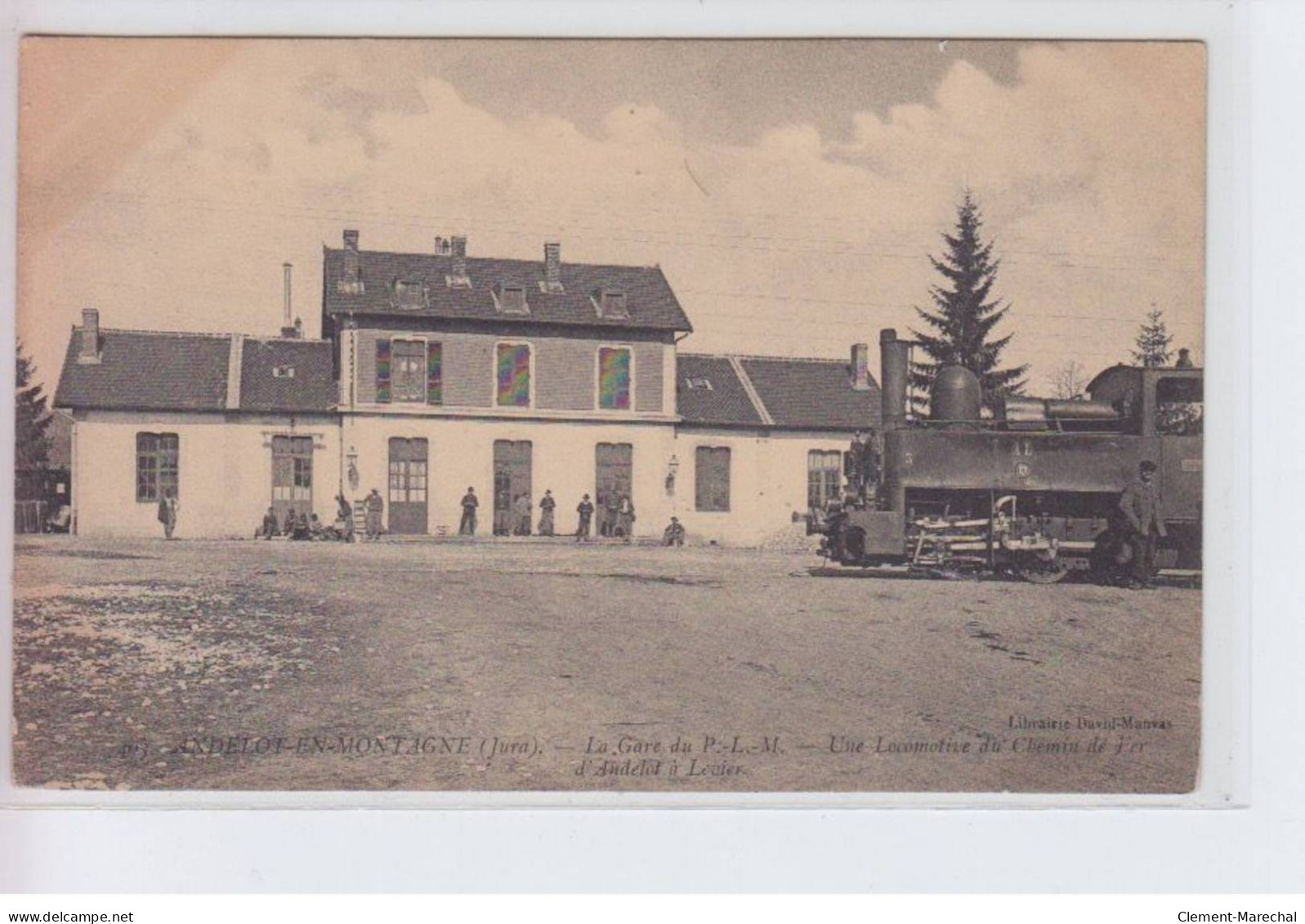 ANDELOT-en-MONTAGNE: La Gare Du P.L.M, Une Locomotive Du Chemin De Fer, Train - Très Bon état - Sonstige & Ohne Zuordnung