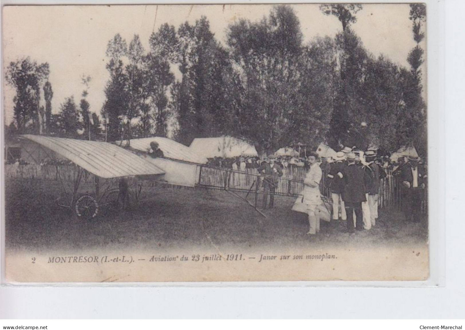 MONTRESOR: Aviation Du 23 Juillet 1911, Janor Sur Son Monoplan  - Très Bon état - Montrésor