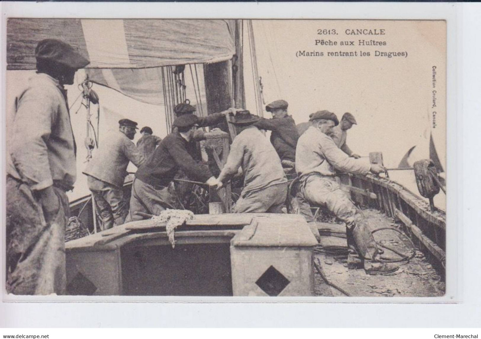 CANCALE: Pêche Aux Huîtres, Marins Rentrant Les Dragues - Très Bon état - Cancale