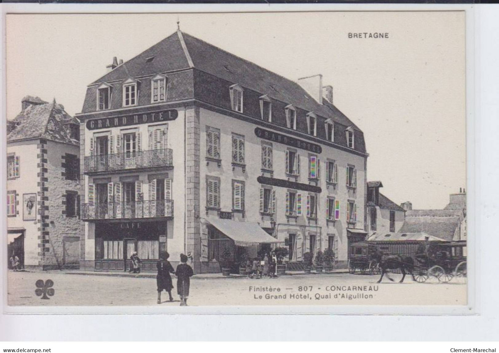 CONCARNEAU: Le Grand Hôtel, Quai D'aiguillon, Mtil - Très Bon état - Concarneau