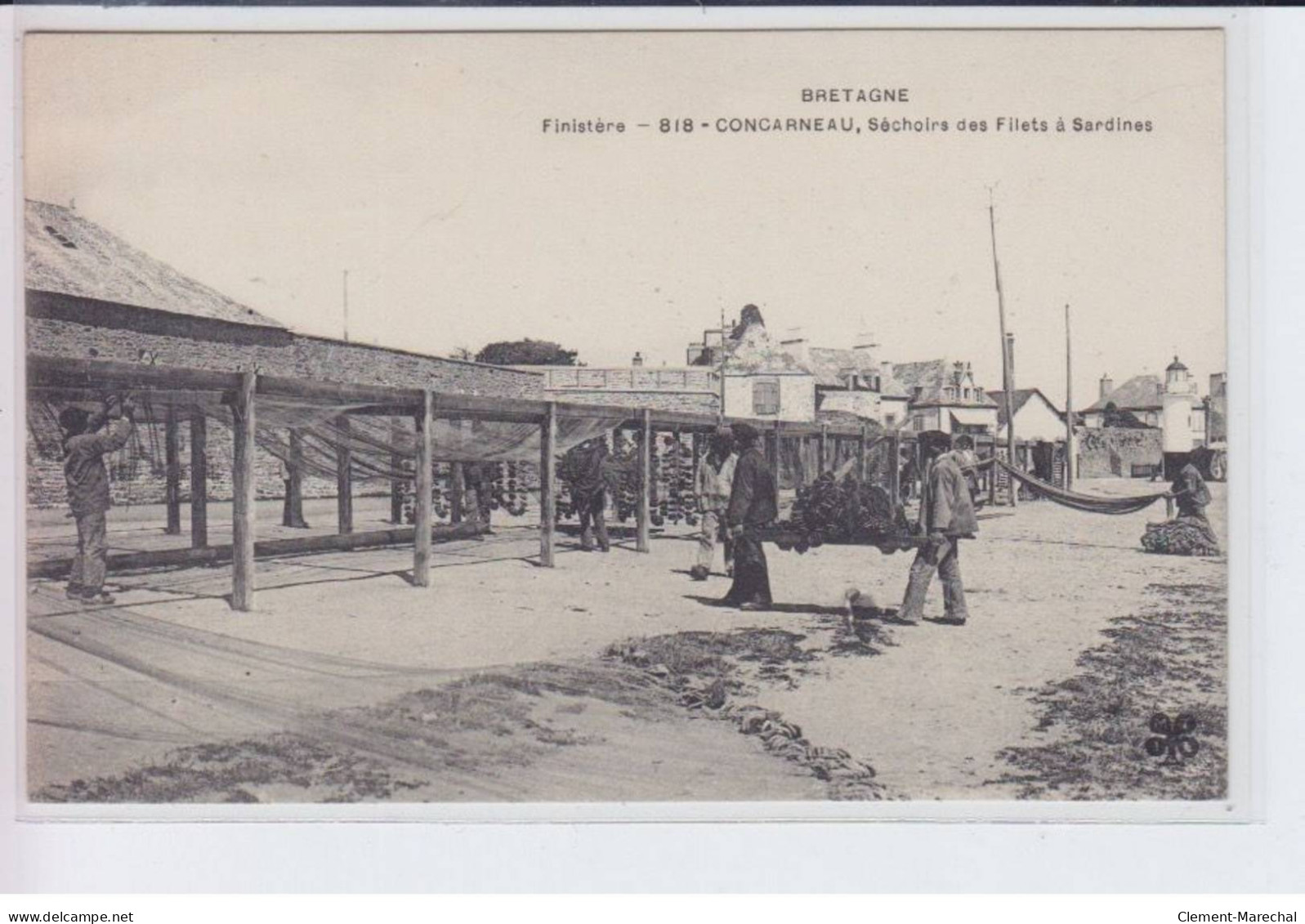 CONCARNEAU: Séchoirs Des Filets à Sardines, Mtil - Très Bon état - Concarneau