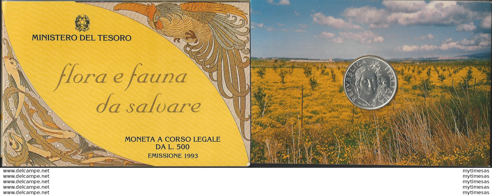 1993 Italia L. 500 Flora E Fauna 1° Serie FDC - Sonstige & Ohne Zuordnung