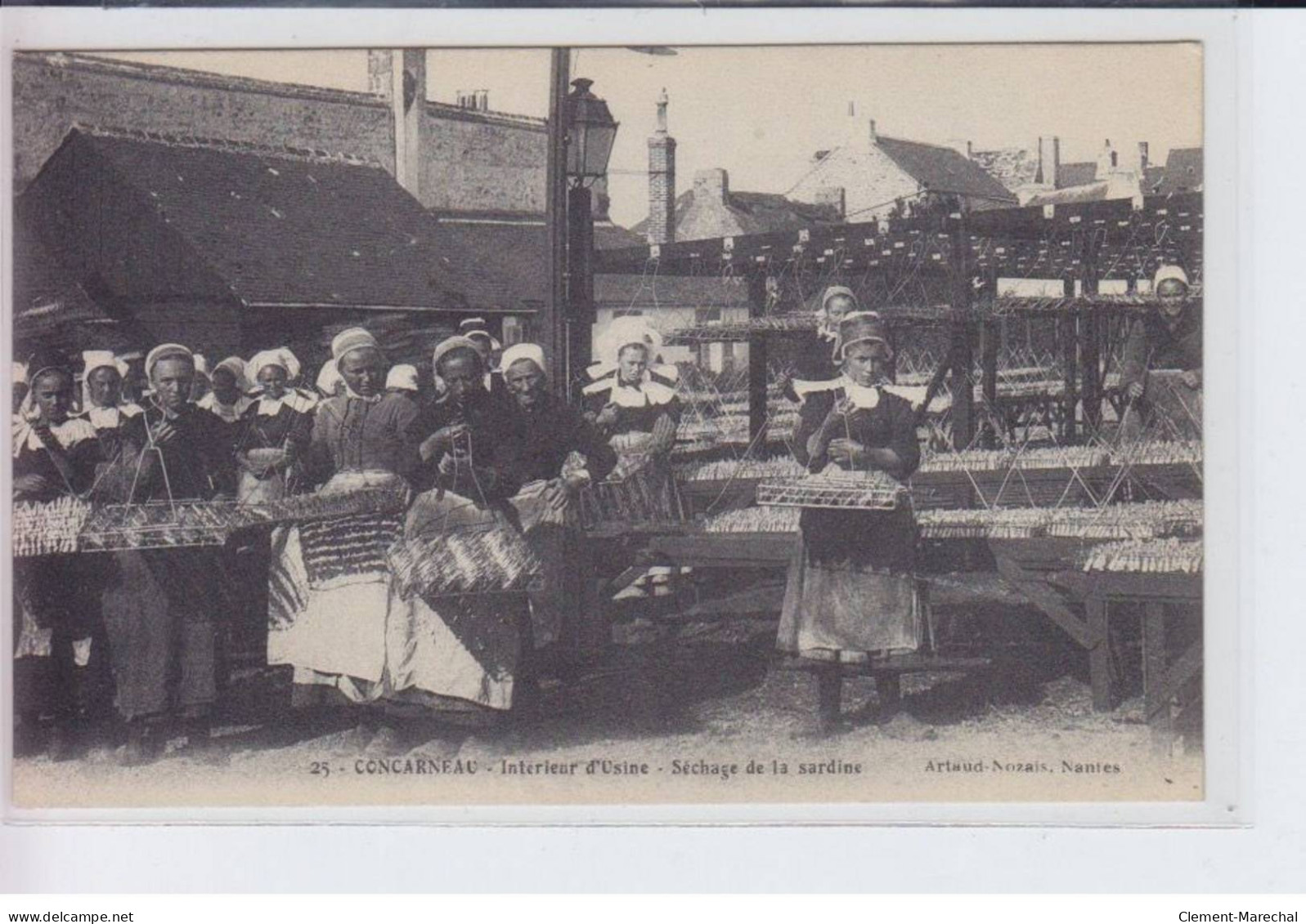 CONCARNEAU: Intérieur D'usine, Séchage De La Sardine - Très Bon état - Concarneau