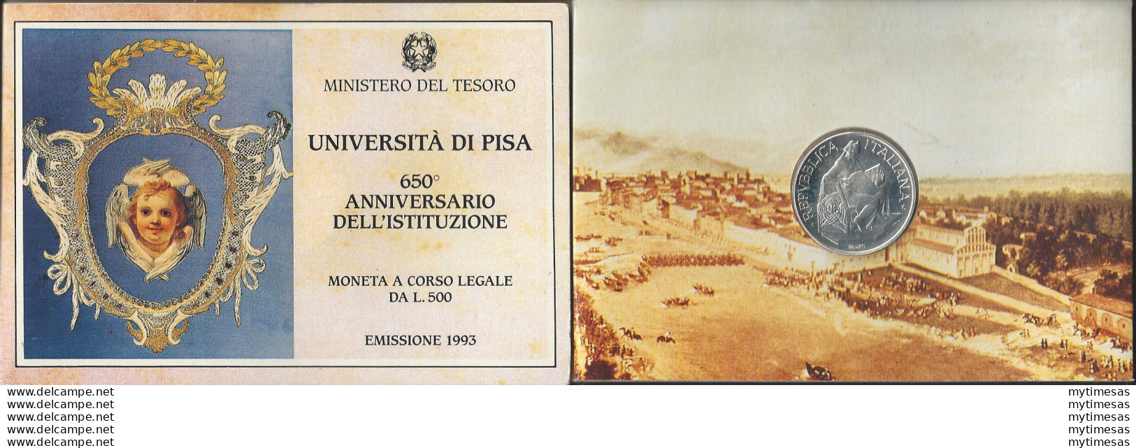 1993 Lire 500 Università Di Pisa FDC In Blister - Sonstige & Ohne Zuordnung