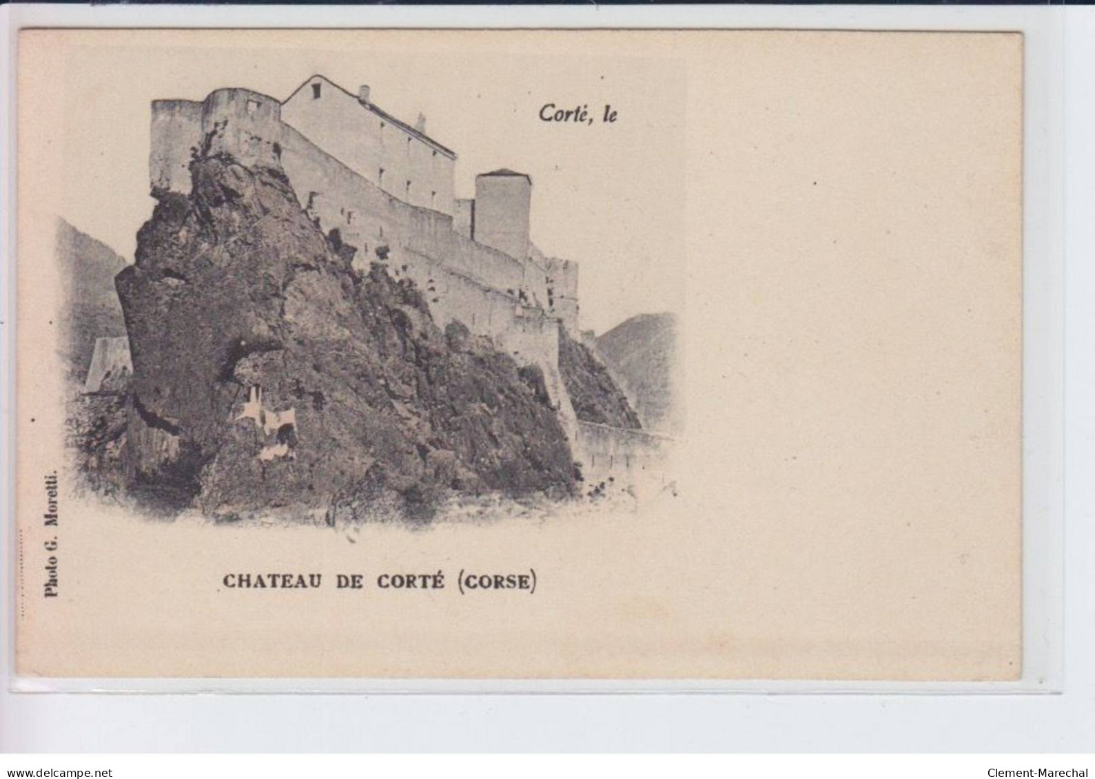 CORTE: Chateau De Corte, Rare En Couleur - Très Bon état - Corte