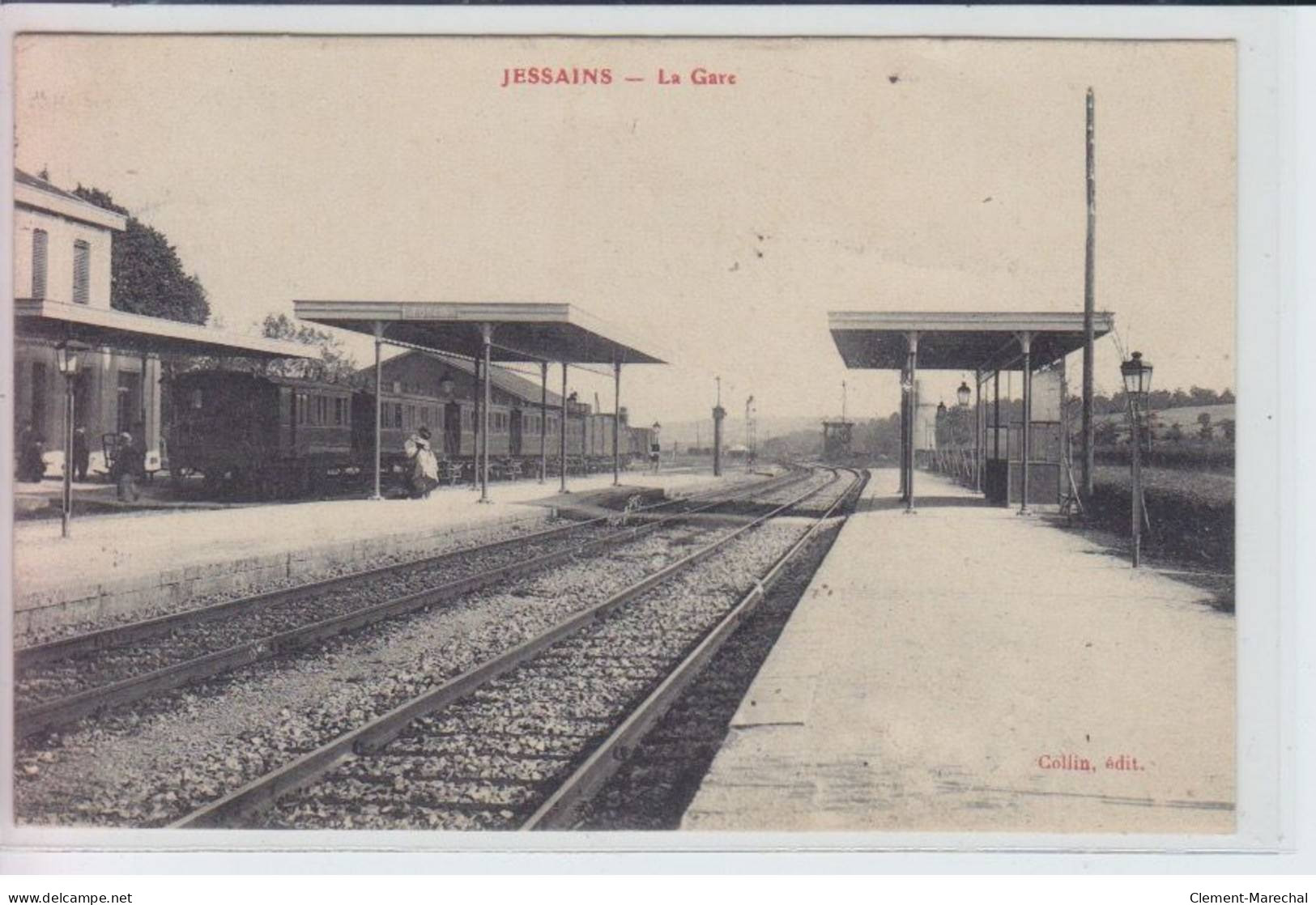 JESSAINS: La Gare - Très Bon état - Sonstige & Ohne Zuordnung