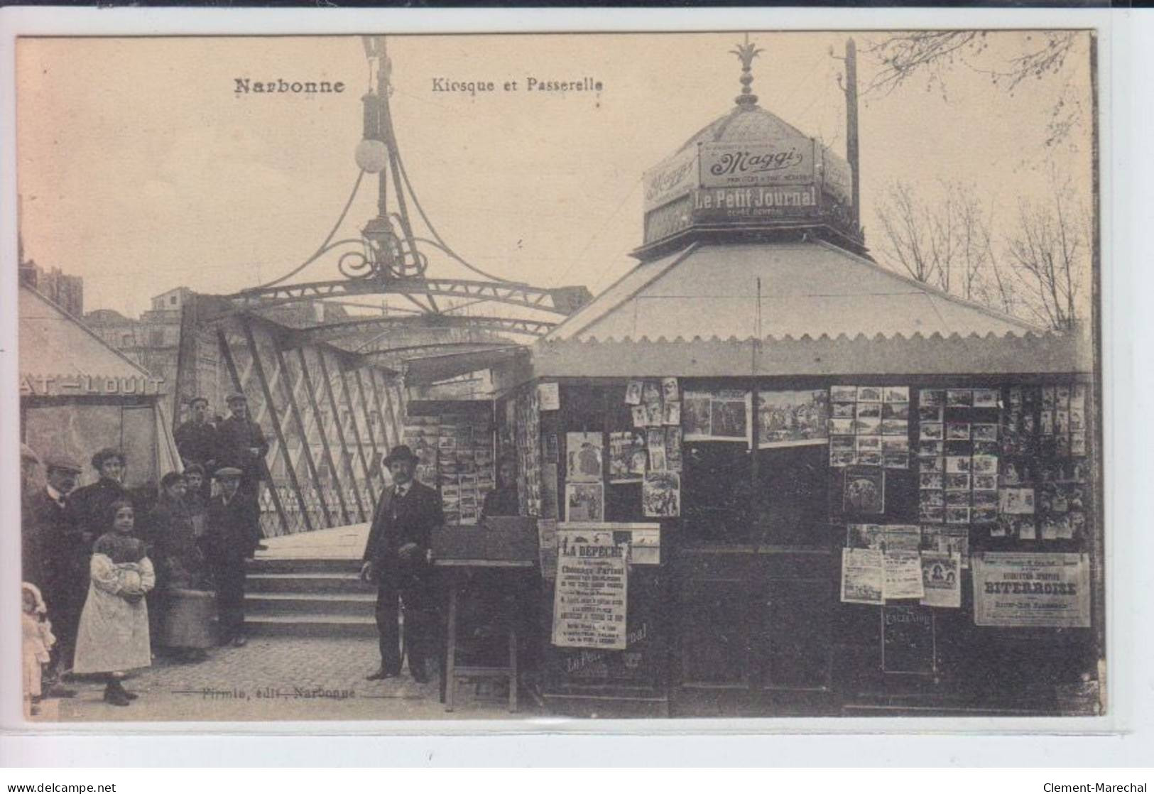 NARBONNE: Kiosque Et Passerelle - Très Bon état - Narbonne