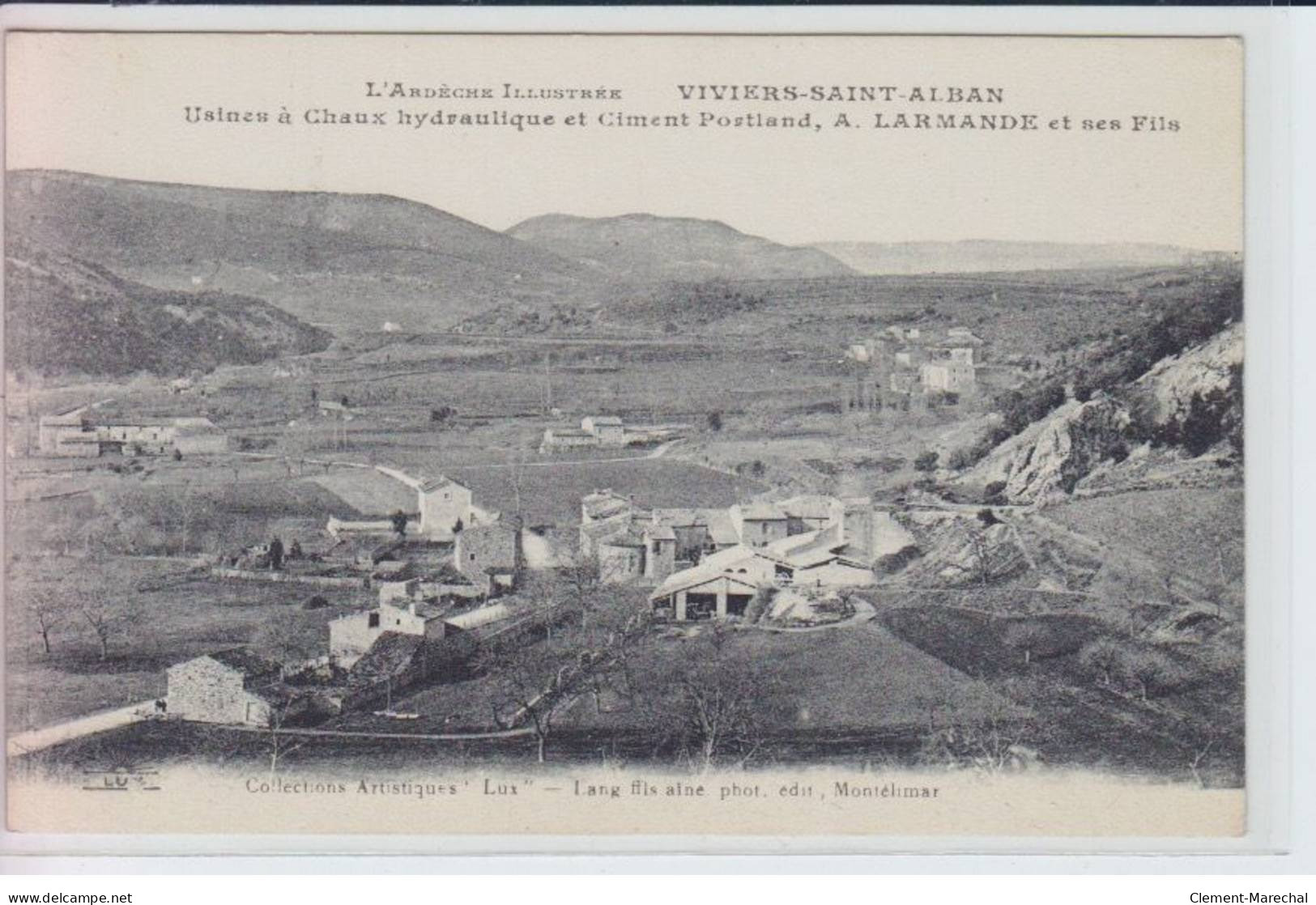 VIVIERS-SAINT-ALBAN - Usine à Chaux Hydraulique Et Ciment Portland A. Larmande Et Ses Fils - Très Bon état - Andere & Zonder Classificatie