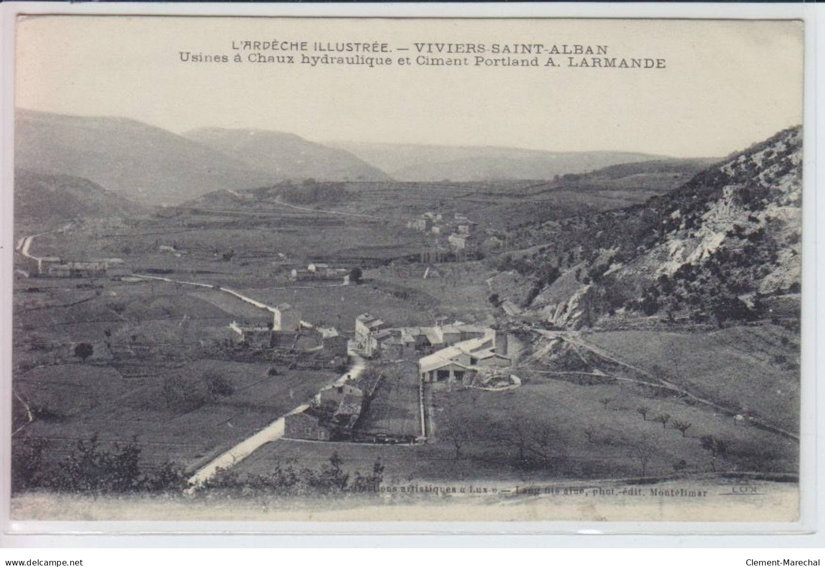 VIVIERS-SAINT-ALBAN - Usine à Chaux Hydraulique Et Ciment Portland A. Larmande - Très Bon état - Sonstige & Ohne Zuordnung