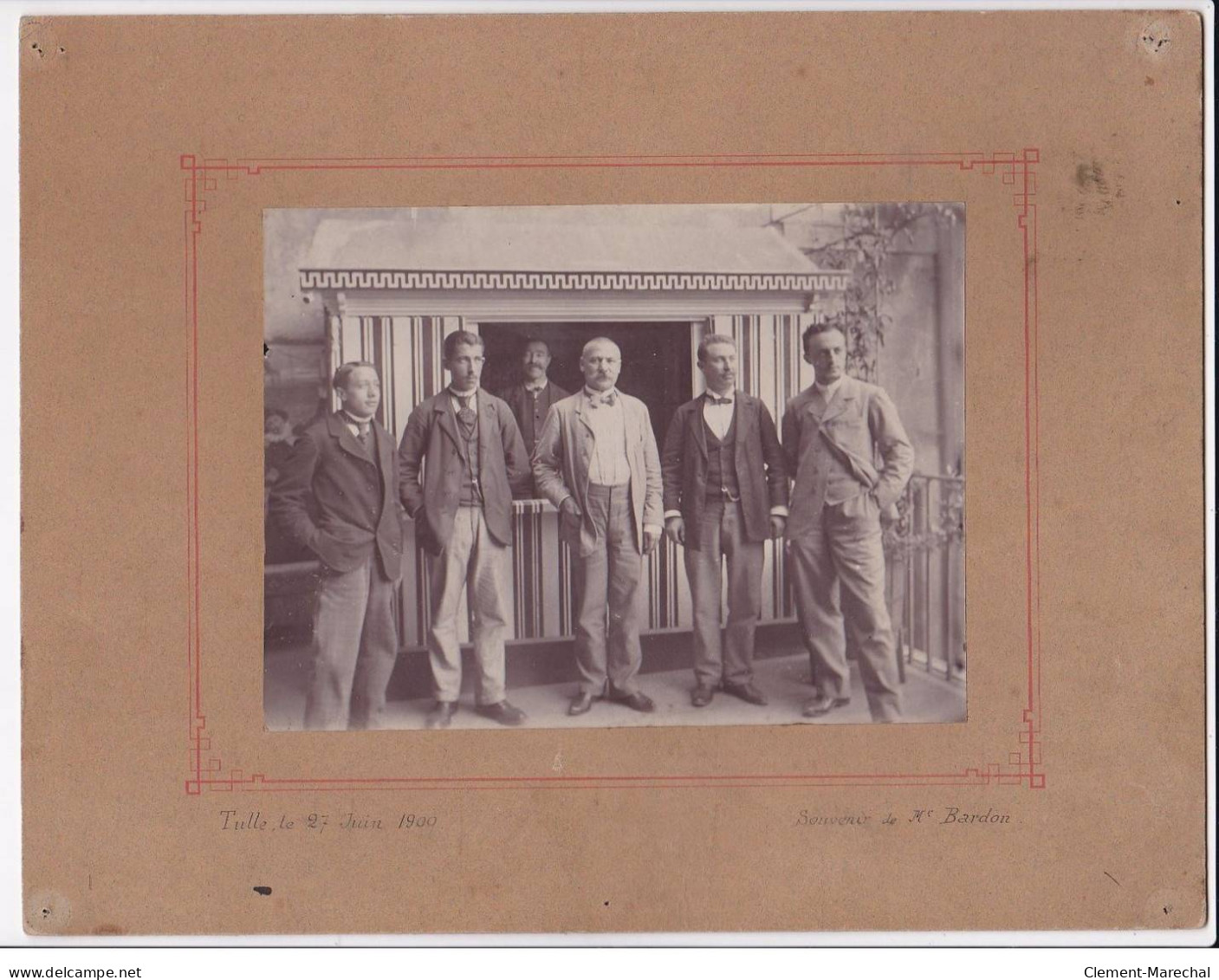 PHOTO : Le Personnel De La Banque Société Générale à TULLE (Correze) En 1900 (format 27x21 Cm) - Bon état - Anciennes (Av. 1900)