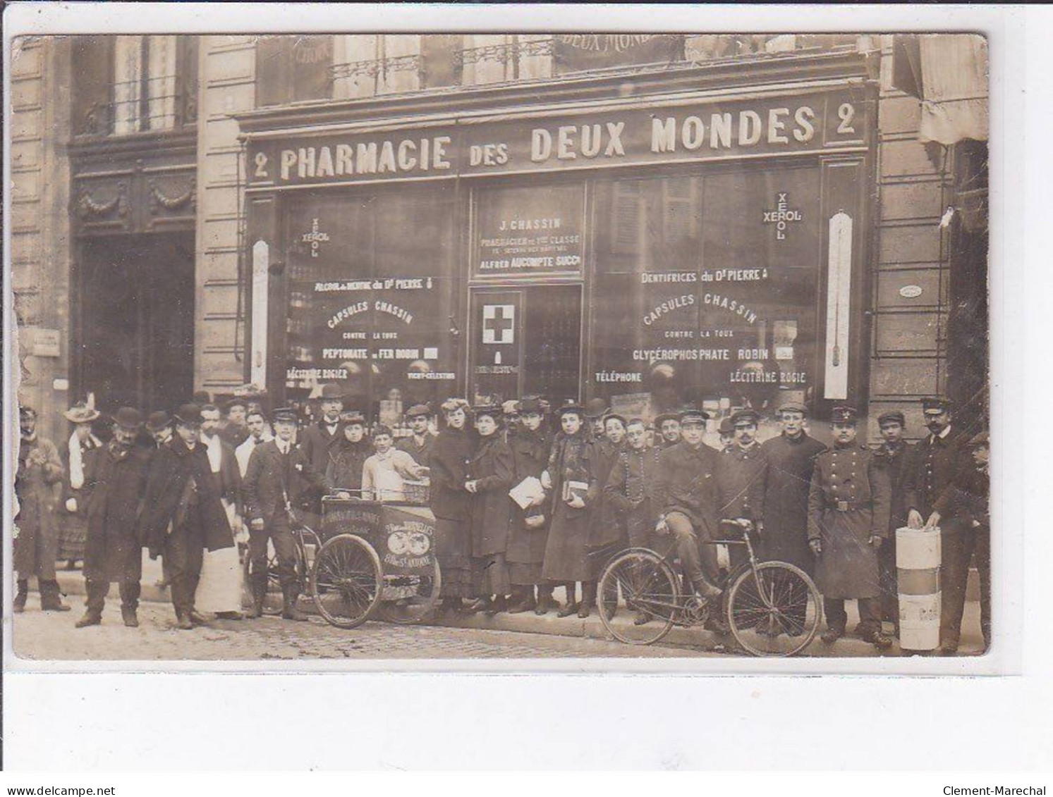 PARIS - Carte - Photo - Pharmacie Des Deux Mondes - 2, Rue Des Tournelles - Très Bon état - District 04