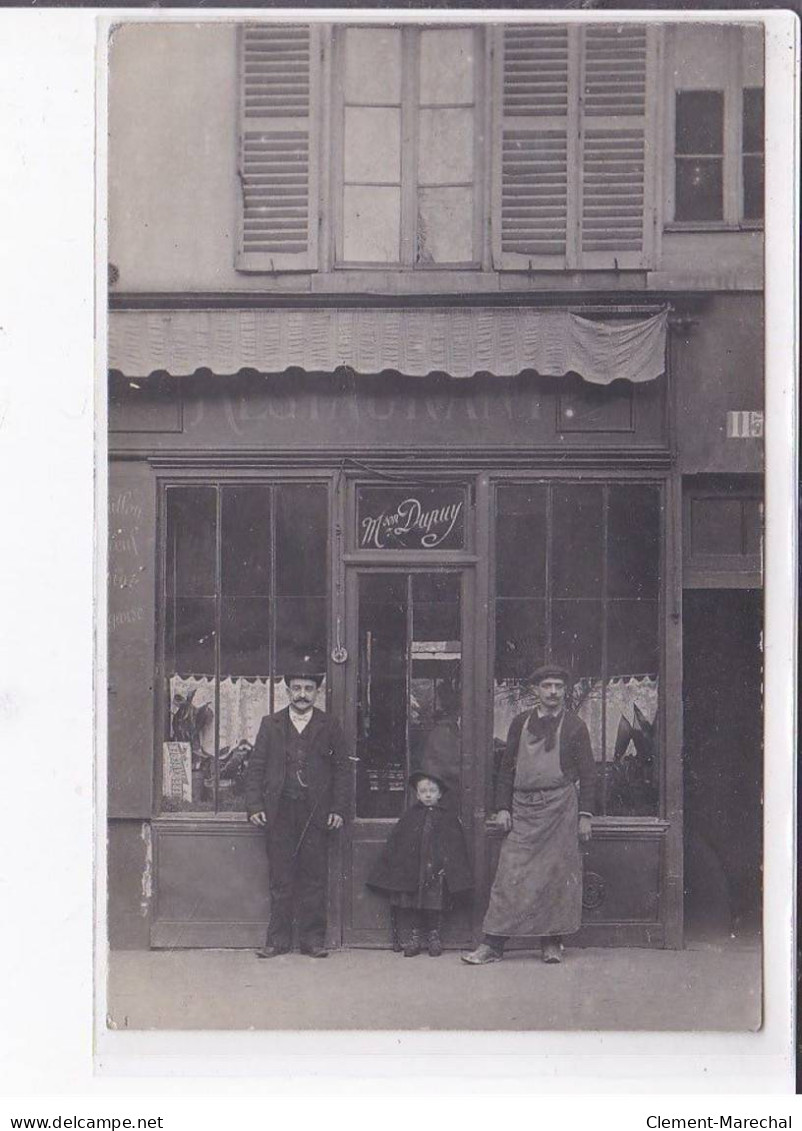 PARIS - Carte - Photo - Dupuy - Vins - Restaurant - 115 Rue De Cambronne - Très Bon état - District 15