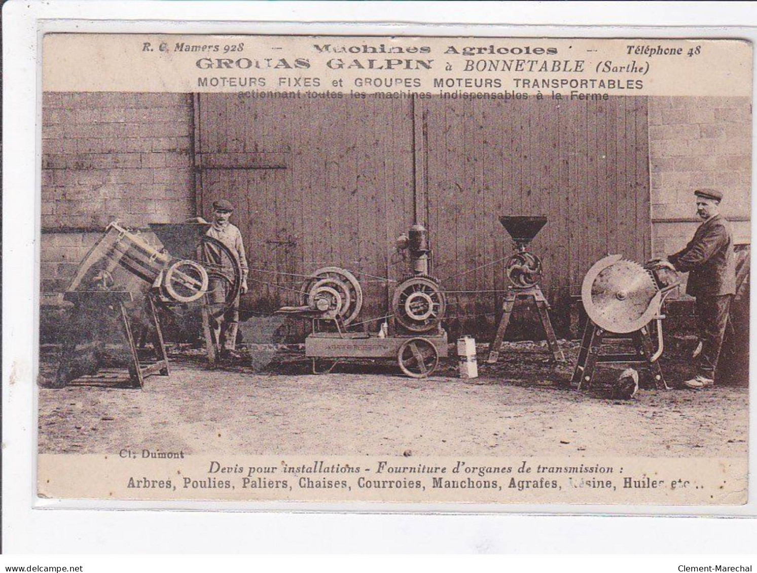 BONNETABLE - Scierie GROUAS GALPIN (machines Agricoles) - état - Bonnetable