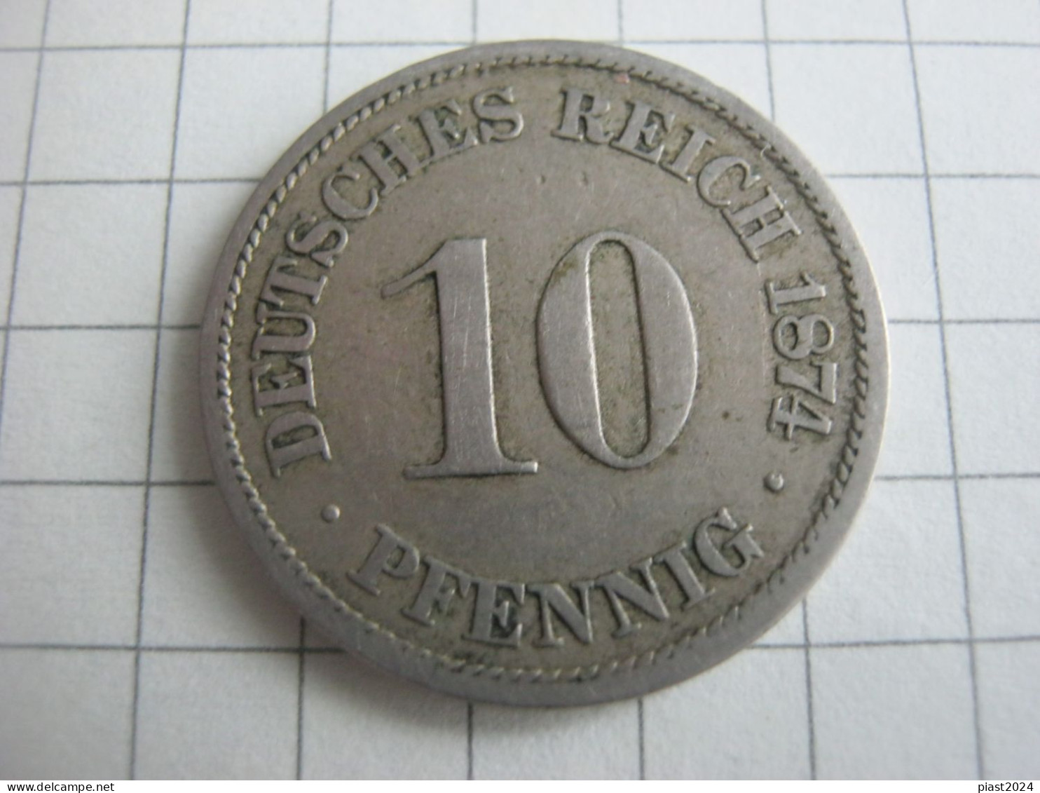 Germany 10 Pfennig 1874 A - 10 Pfennig