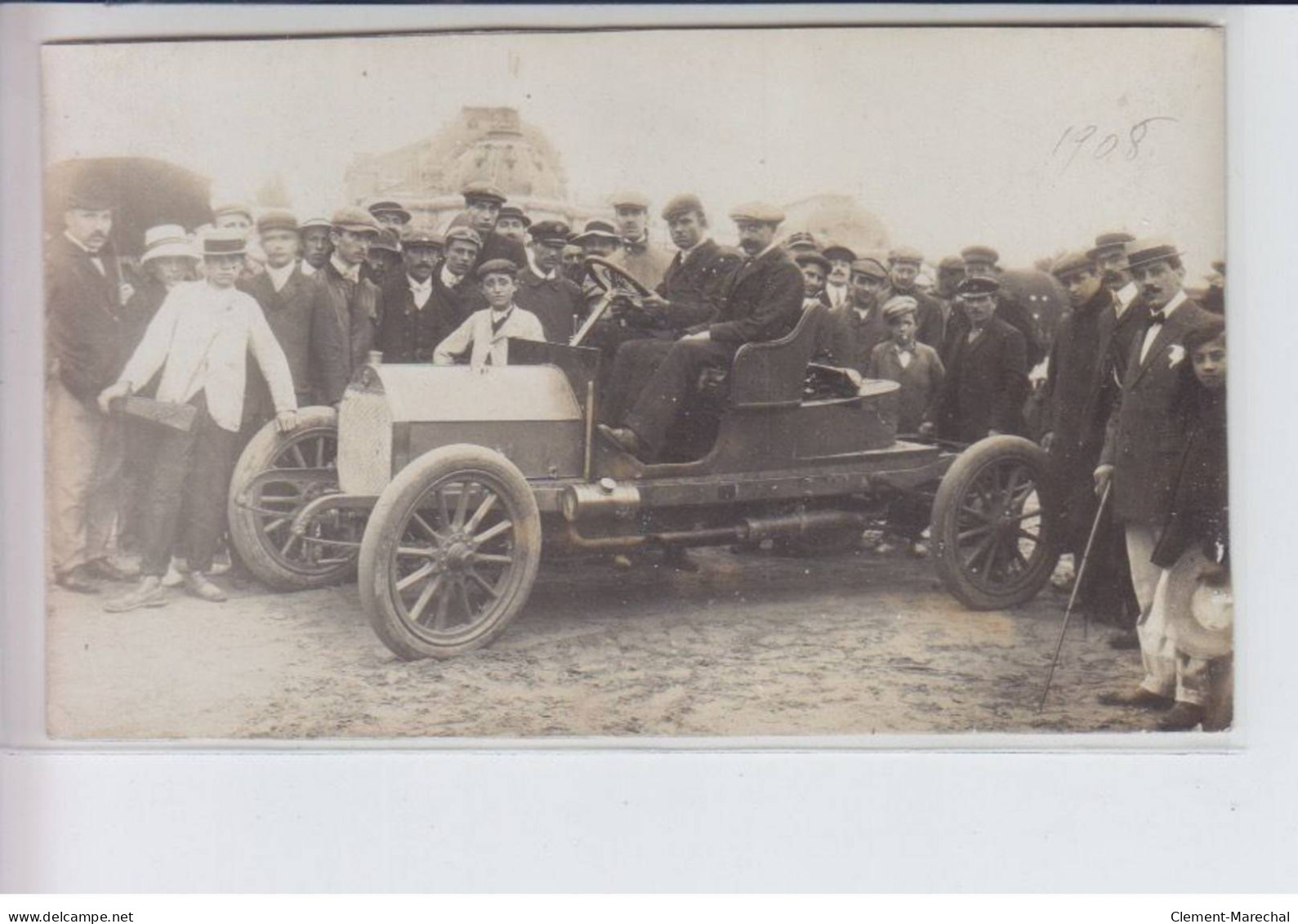 ROYAN: course automobile 1908, 13CPA - très bon état
