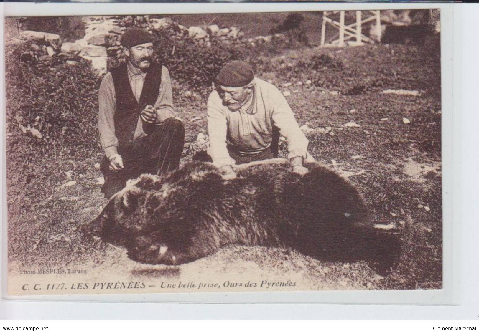 HAUTES-PYRENEES: Une Belle Prise, Ours Des Pyrénées, Montreurs D'ours - Très Bon état - Autres & Non Classés