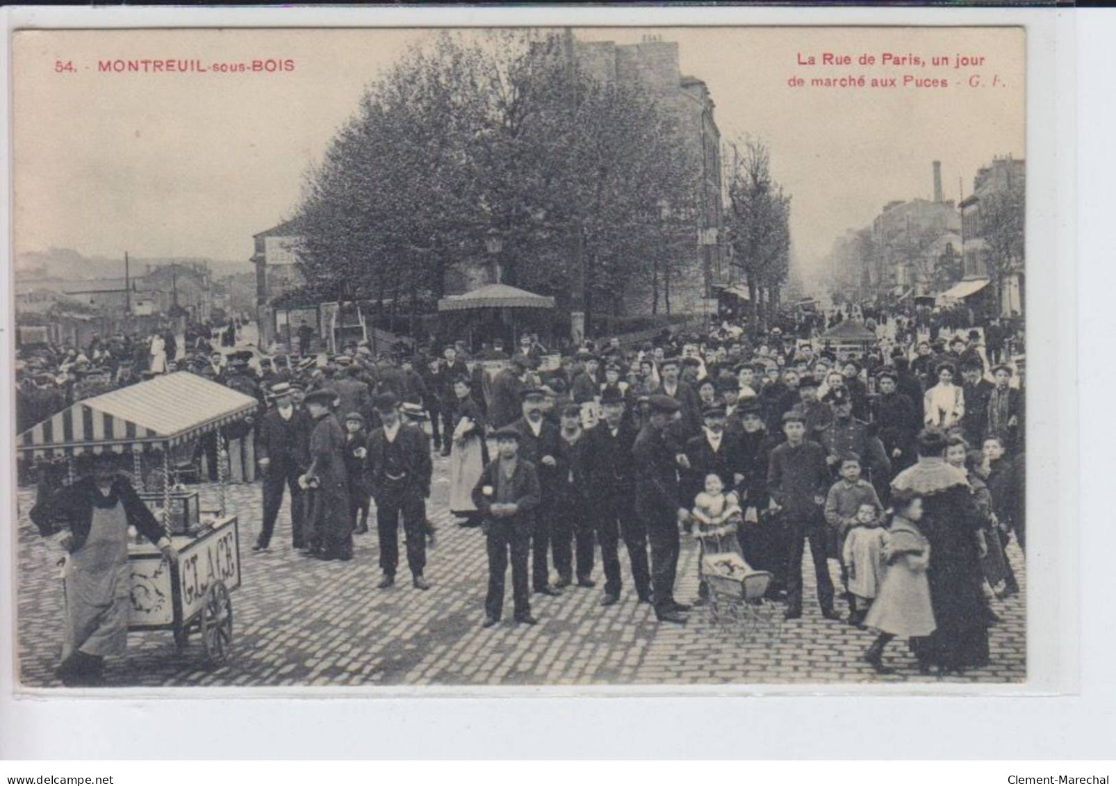 MONTREUIl-sous-BOIS: La Rue De Paris, Un Jour De Marché Aux Puces - Très Bon état - Autres & Non Classés