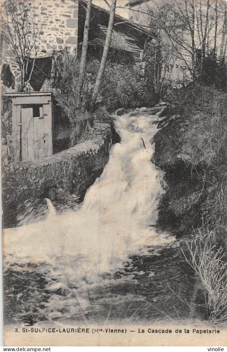 24-5381 : SAINT-SULPICE-LAURIERE. CASCADE DE LA PAPETERIE - Autres & Non Classés