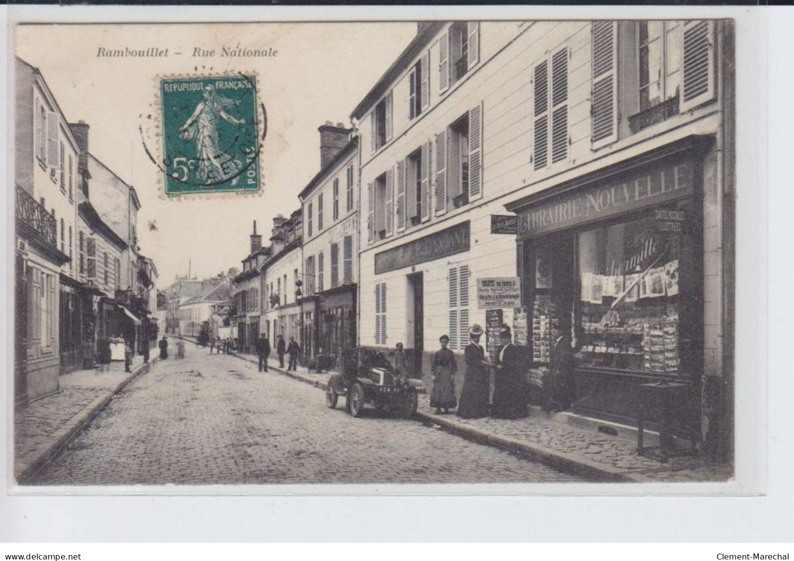 RAMBOUILLET: Rue National, Librairie Nouvelle - état - Rambouillet