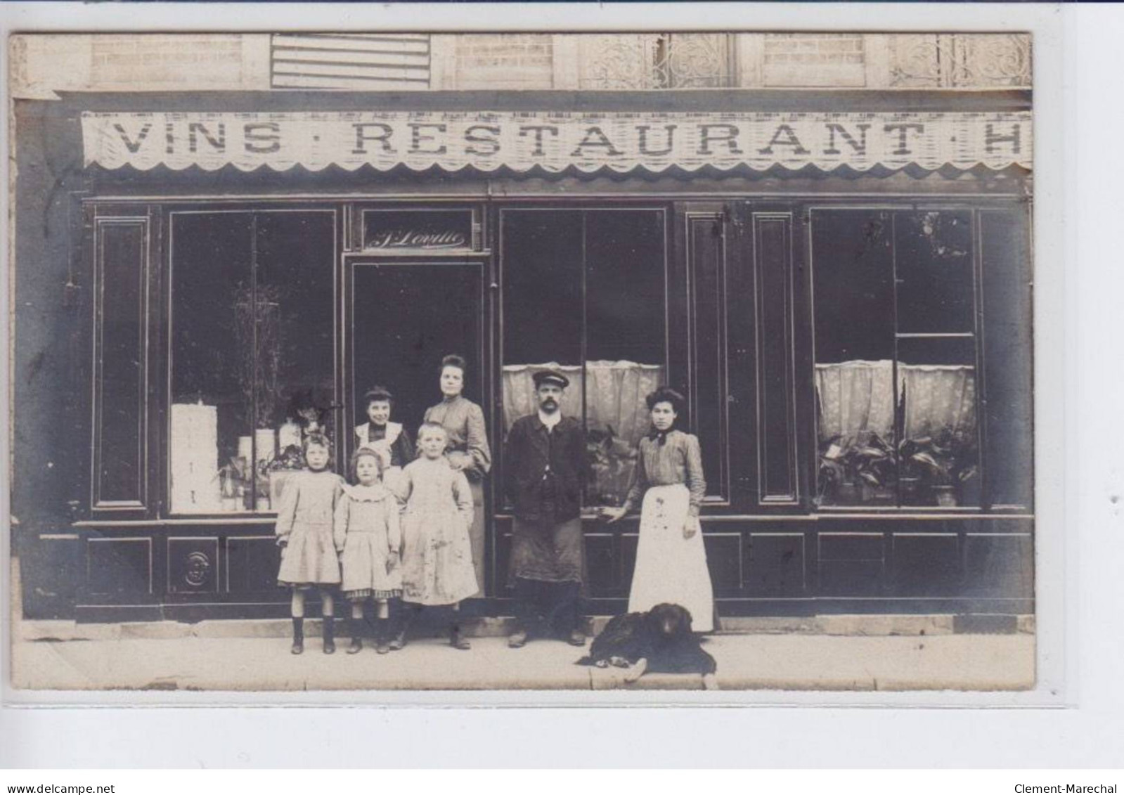 PARIS: Vons Restaurant, J. Lovile - Très Bon Etat - Otros & Sin Clasificación