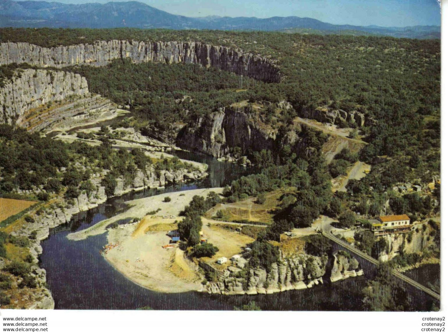 07 Les Gorges De L'Ardèche Le Cirque De CHAUZON Vers Ruoms En 1990 - Ruoms