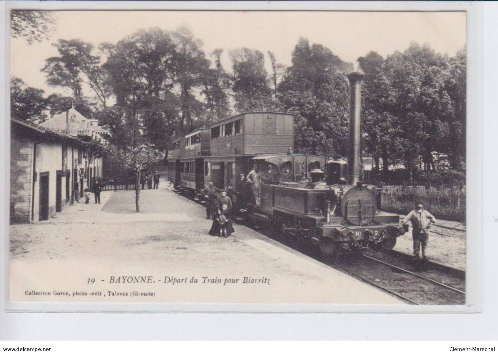 BAYONNE: Départ Du Train Pour Biarritz - Très Bon état - Bayonne