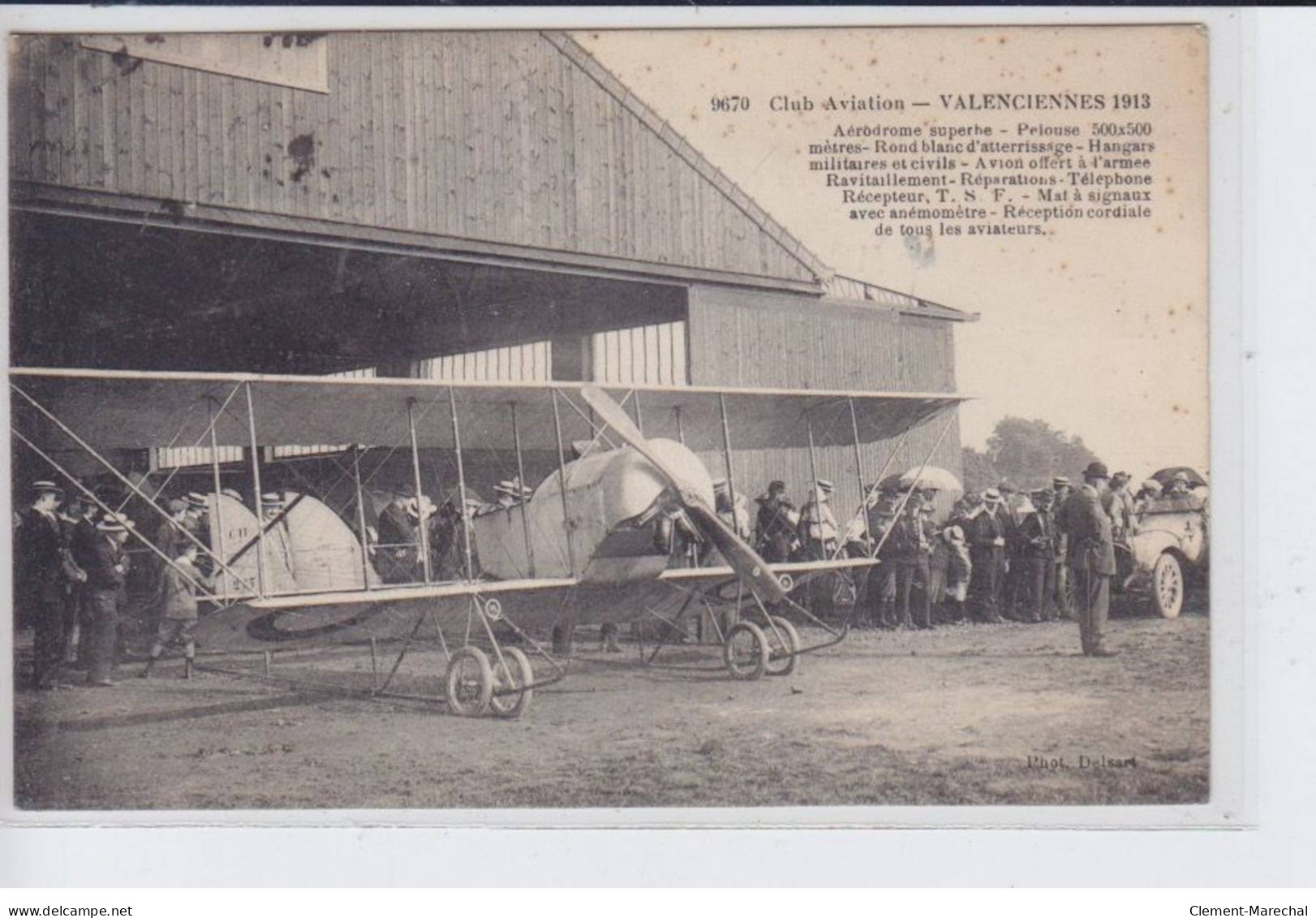 VALENCIENNES: Club D'aviation, Aérodrome Superbe 1913 - état - Valenciennes