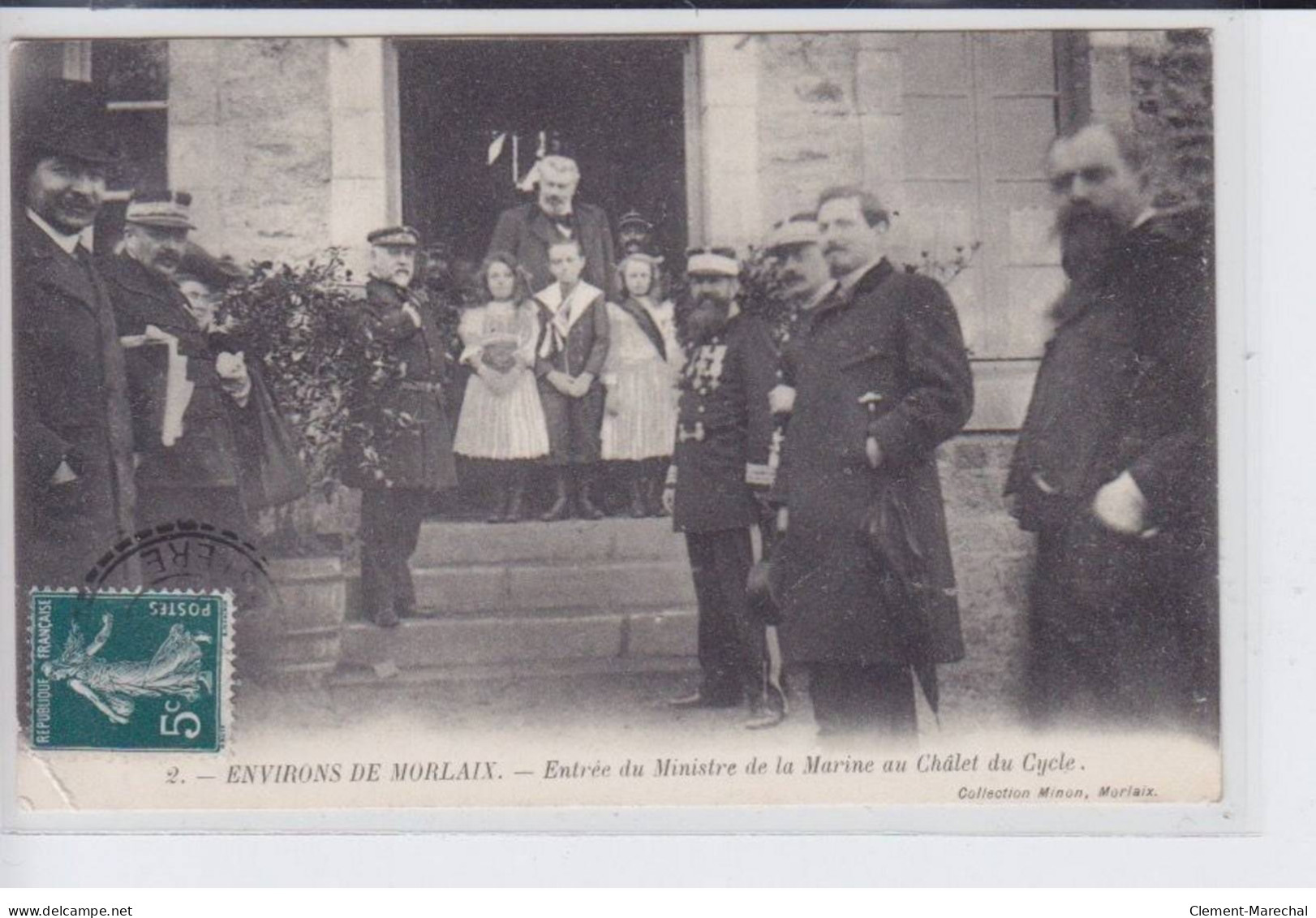 Environs De MORLAIX: Entrée Du Ministre De La Marine Au Châlet Du Cycle - état - Other & Unclassified