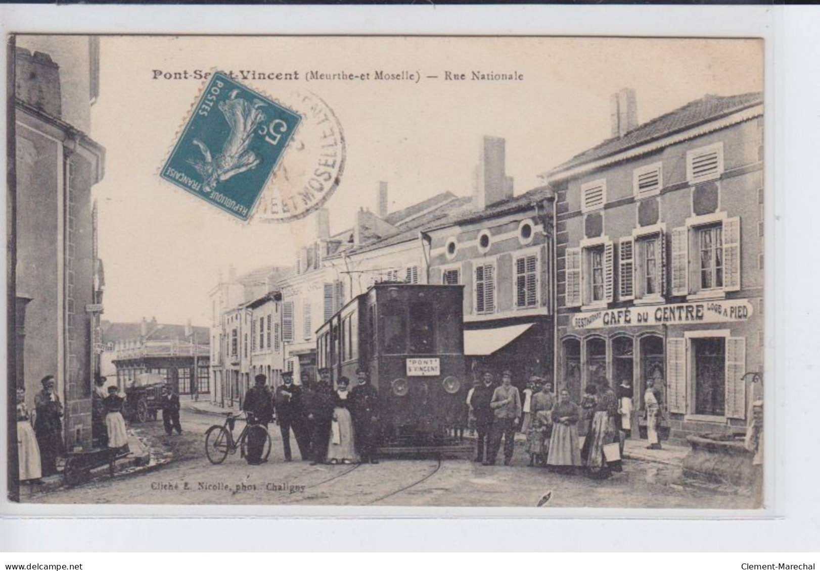 PONT-SAINT-VINCENT: Rue Nationale, Tramway - Très Bon état - Autres & Non Classés