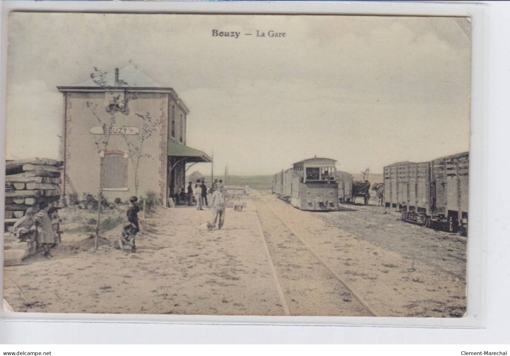BOUZY: La Gare, Trains - état - Other & Unclassified