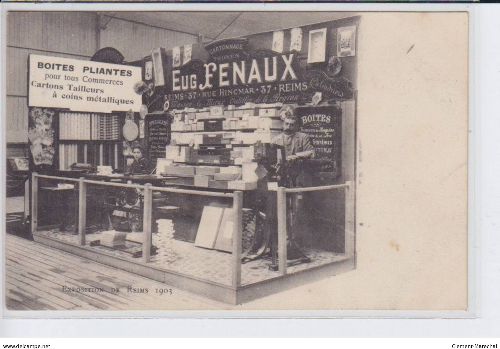 REIMS: Exposition De Reims 1903, Boites Pliantes Pour Tous Commerces Eug Fenaux - Très Bon état - Reims