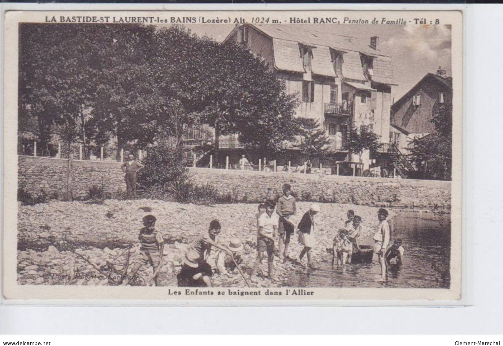 LA BASTIDE-SAINT-LAURENT-les-BAINS: Hotel Ranc, Pension De Famille - Très Bon état - Sonstige & Ohne Zuordnung