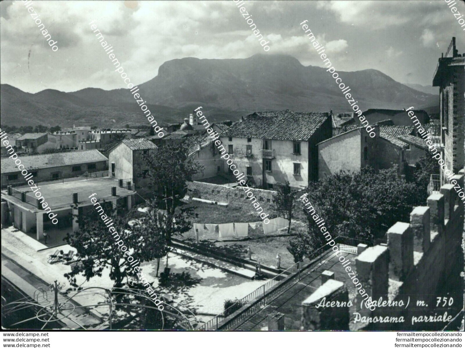 S758 Cartolina Acerno Panorama Parziale Provincia Di Salerno - Salerno