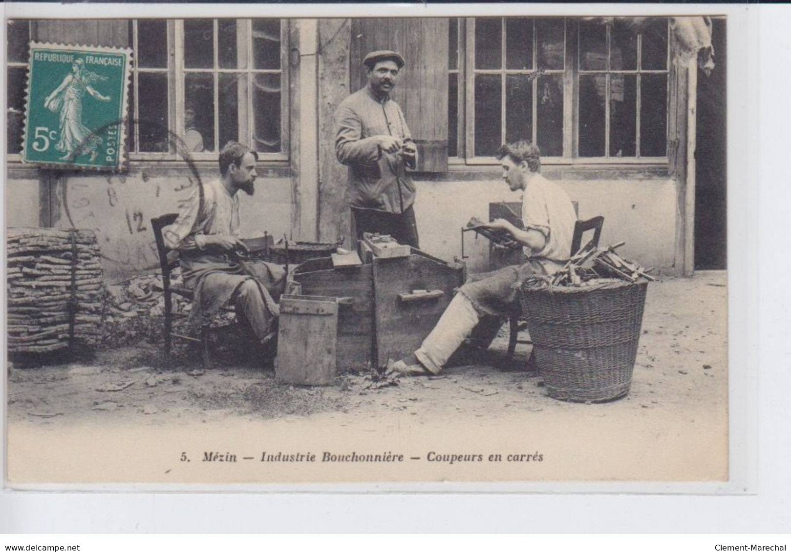 MEZIN: Industrie Bouchonnière, Coupeurs En Carrés - état - Autres & Non Classés