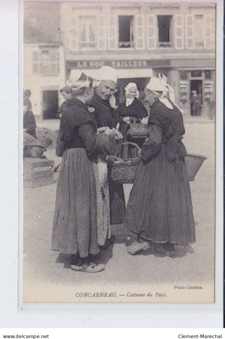 CONCARNEAU: Costume Du Pays, Marché - Très Bon état - Concarneau